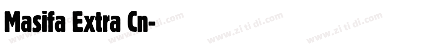 Masifa Extra Cn字体转换